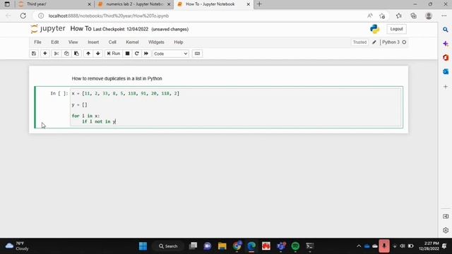 ✅ How To Remove Duplicates In A List In Python ? смотреть онлайн
