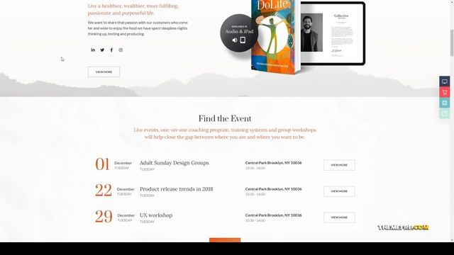 Dolife Coaching and Online Courses WordPress Theme online education health coach Chiaki смотреть онлайн