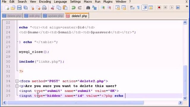 PHP Tutorial 28 Delete values from database 360p смотреть онлайн