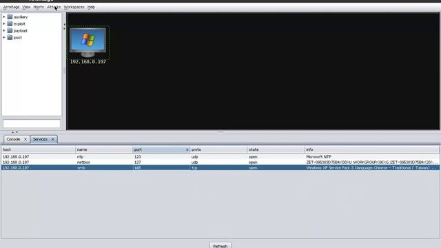 Armitage attack Xp sp3 смотреть онлайн