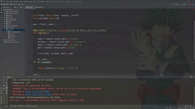 Flask İle Uygulama Geliştime Part 3 | Postman | SQLite смотреть онлайн
