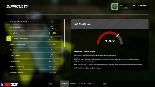 PGA Tour 2K23 - All Difficulty Settings смотреть онлайн