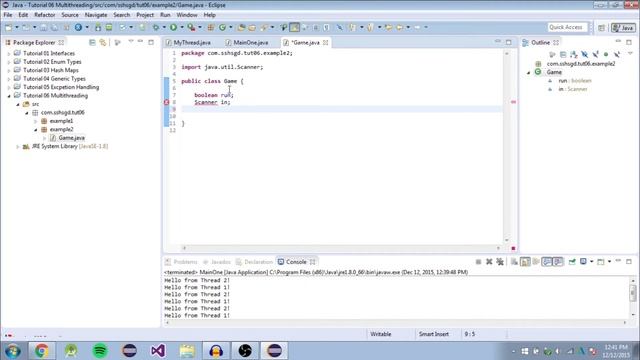 Programming Tutorial 32 - Intermediate Java - 6 - Multithreading смотреть онлайн