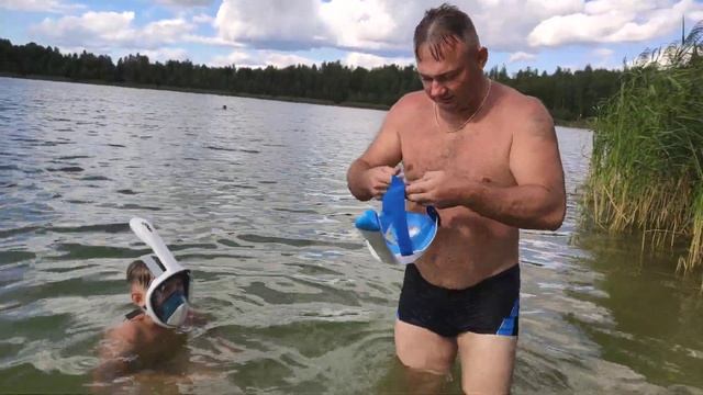 Маска для плавания COPOZZ с Алиэкспресс смотреть онлайн