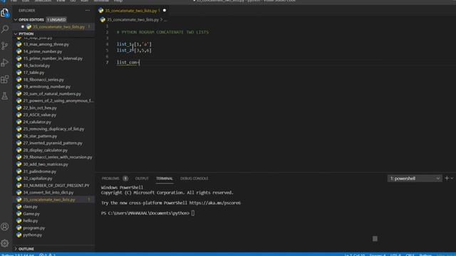 35 concatenate two lists смотреть онлайн