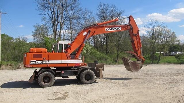 Daewoo Solar 200W-III Wheeled Excavator смотреть онлайн