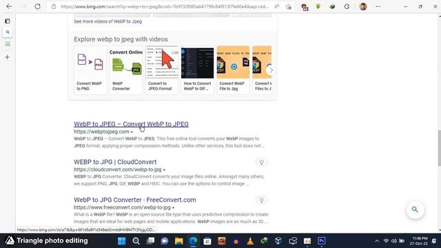 How to edit webp files in photoshop, convert webp file format to jpeg or png |Triangle photo editin смотреть онлайн