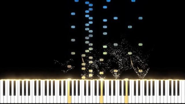 Interstellar | Piano | Tutorial | Synthesia | Visualization | Piano Particles | @Huesic @Synthesia