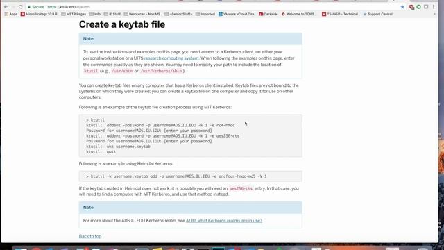 Creating a Keytab Using Kerberos Authentication смотреть онлайн