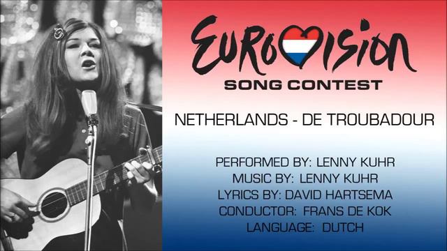 Lenny Kuhr - De troubadour 1969 (The Netherlands) Eurovision Song Contest смотреть онлайн