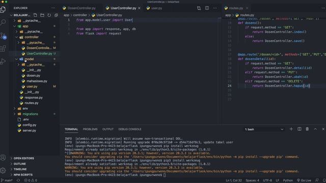 Tutorial Python Flask MySQL & React JS #11 - Membuat User Superadmin смотреть онлайн