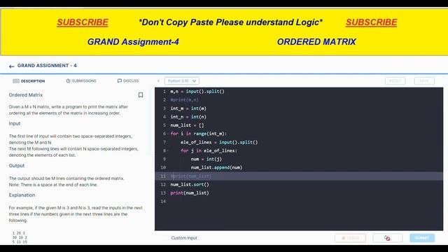 Ordered Matrix | Grand Assignment-4 | #python | #nxtwave #ccbp4 | #idp смотреть онлайн