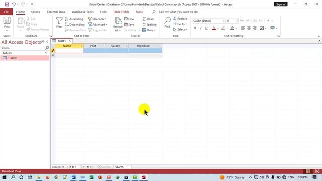 Microsoft Access Table 2022#Day2 смотреть онлайн