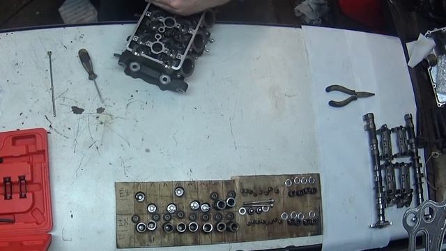 Сборка ГБЦ Yamaha YZF-R6 смотреть онлайн