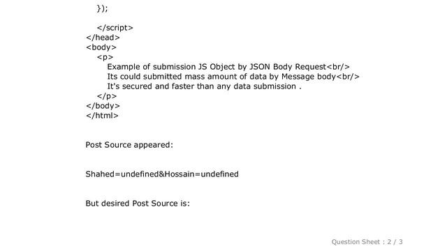 jQuery : How to submit JSON Data by Request Body in jQuery? смотреть онлайн