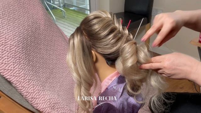 BRIDAL HAIR. Beautiful Wedding hairstyle. Свадебная причёска от Ларисы Реча смотреть онлайн