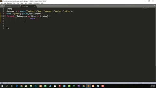PHP & MySql Series Tutorial [part #6]-foreach loop in php смотреть онлайн