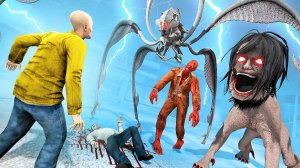 МОНСТРЫ ЗАКУЛИСЬЯ ОХОТЯТСЯ НА НАС! ОПАСНЫЙ МОНСТР ПРОТИВ ЛЮДЕЙ! ВЫЖИТЬ В ЛЕСУ В Garry`s Mod