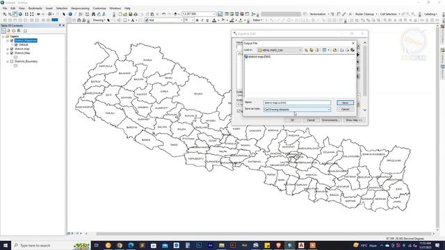 How to Export ArcGIS label Features to AutoCAD Annotation|District Map with Name in AutoCAD|GISMILA смотреть онлайн