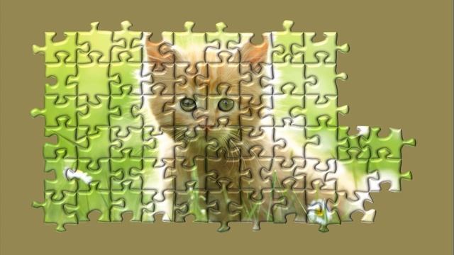 Cute Kitten Nature Jigsaw Puzzles For Toddlers - Puzzle Kid смотреть онлайн