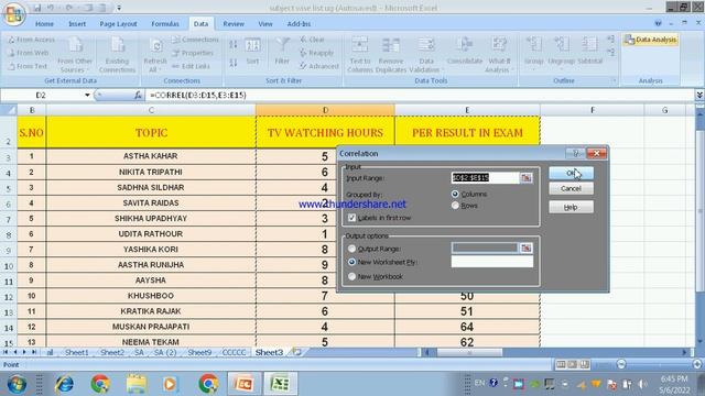 CORELATION DESCRIPTIVE STATSTICS STDEV TTEST IN EXCEL EASY EXAMPLE смотреть онлайн