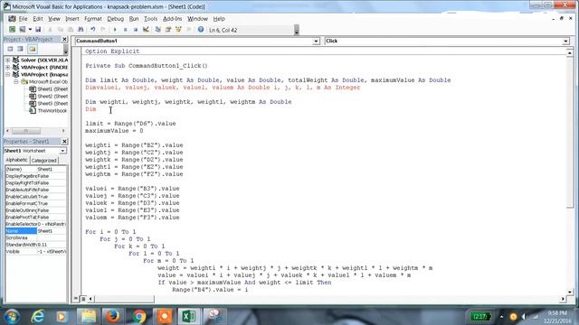 Excel 2013 Tutorial#84 Knapsack Problem in EXCEL 2013 смотреть онлайн