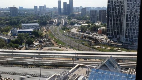 Moscow City static timelapse: view to west side