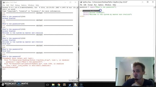 Python 3 IF, Else and Elif смотреть онлайн