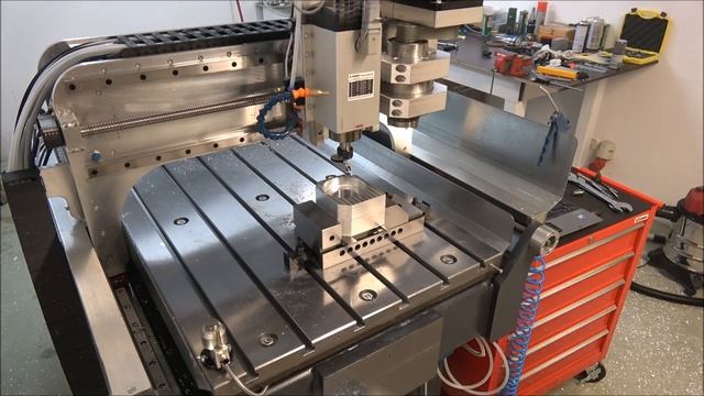 Epoxi granite filled DIY CNC high speed milling, manual edge finder, auto tool zero смотреть онлайн