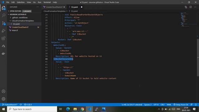 Terraform to deploy AWS Cloudformation template | GitHub Actions смотреть онлайн