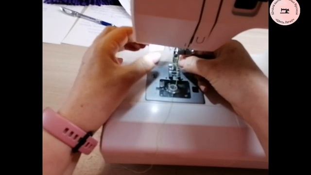 Как заправить нитки в машинку смотреть онлайн