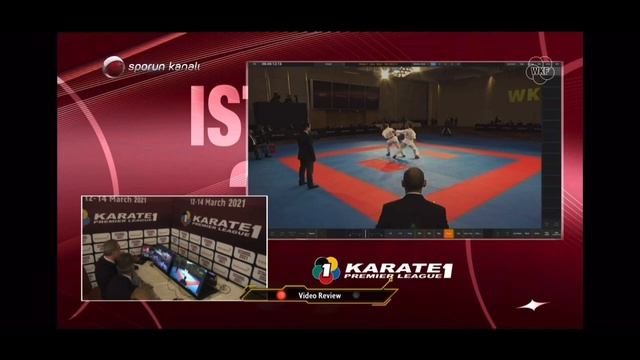 Karate 1 Istanbul 2021 Bronze Female Kumite -68kg Nesrine Bougrine (BUL) Vs Zaretska Irina (AZE)