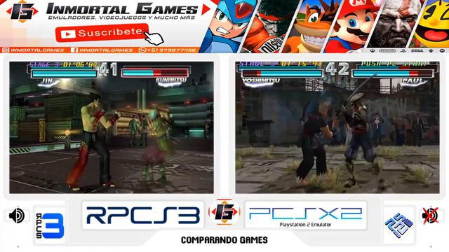 RPCS3 Vs PCSX2 EMULADOR: TEKKEN TAG TOURNAMENT COMPARATIVA - DOWNLOAD AND GAME TEST