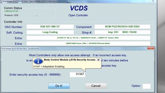 Кодирование VCDS - задние фары вместе с дневным светом смотреть онлайн