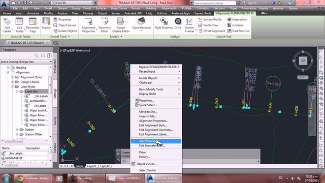 AUTOCAD CIVIL 2014 Parte 6 смотреть онлайн