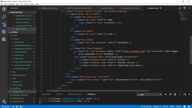 Разработка SPA приложения (Верстка на css bootstrap 4) Часть 3 смотреть онлайн