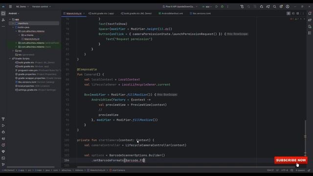In A Splash Add Barcode Scan To Your App With CameraX MlKitAnalyzer.