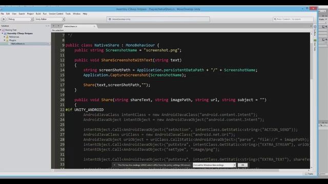 Native Sharing скриншотов на Android и iOS в Unity3D смотреть онлайн