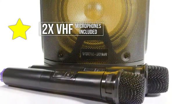 P180 Vocal-Star Karaoke Machine & PA Speaker With Bluetooth MP3 2 Wireless Microphones 200w Review смотреть онлайн