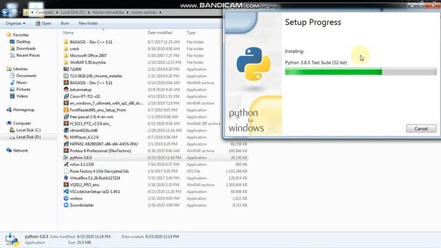 Video Tutorial Cara Instalasi Aplikasi Python 3.8 untuk Windows 7 (32 bit) смотреть онлайн