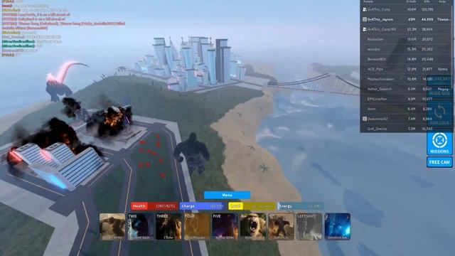 3 Kong 2021s vs 17 Godzilla Ultimas [IT WAS SO CLOSE] - Roblox Kaiju Universe смотреть онлайн