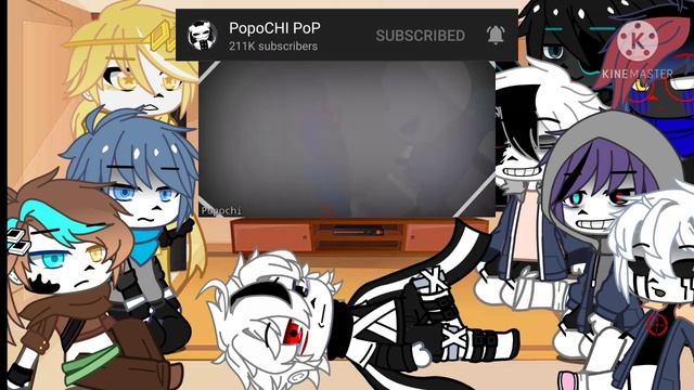 sans AU's react to dreamswap||Gacha club смотреть онлайн