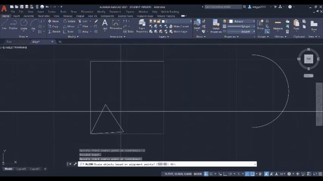 C 06 l Advanced Align l Arabic Autodesk®AutoCAD®2021First Completed Advanced Lessons смотреть онлайн