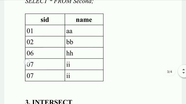SET Operations in SQL / Types of SET operations /UNION,UNION ALL,INTERSECT,MINUS Operations in tami смотреть онлайн