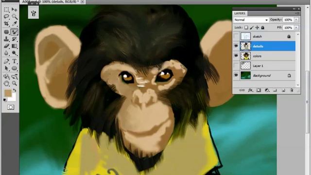 Photoshop Tutorial: 7/9 Mixer Brush - Adding Shadows смотреть онлайн