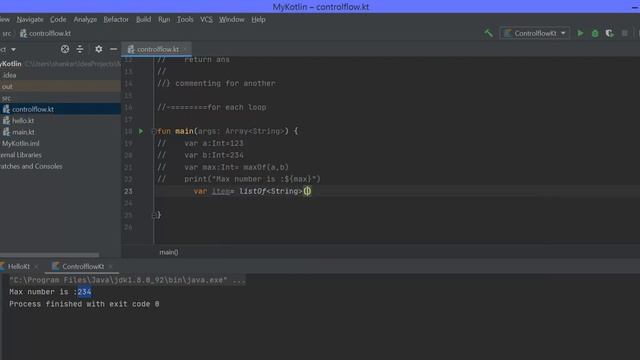 Control Flow In Kotlin || KOTLIN PROGRAMMING LANGUAGE || Intellij Idea IDE смотреть онлайн