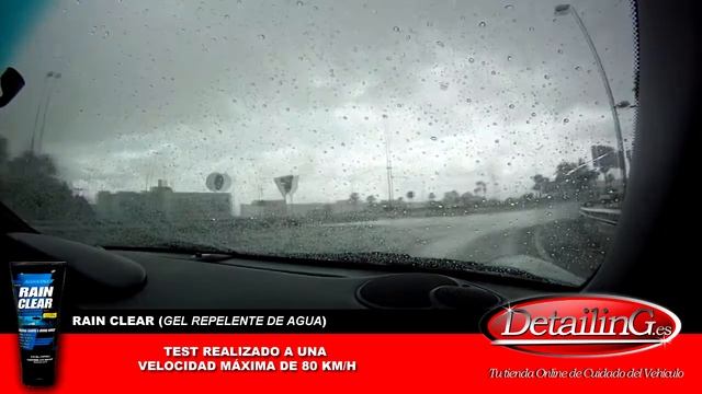 RAIN CLEAR (Glass Science Repellent Gel) - Lluvia Intensa - Max 80 Km/h - DETAILING.ES смотреть онлайн