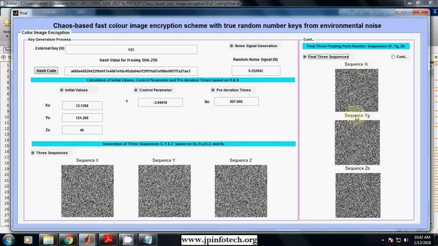 Chaos-based fast colour image encryption scheme with true random number keys | Matlab IEEE project смотреть онлайн