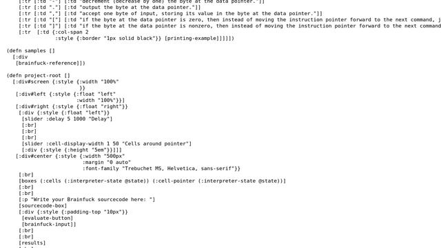 Visualizing Brainf_ck interpreter in ClojureScript смотреть онлайн