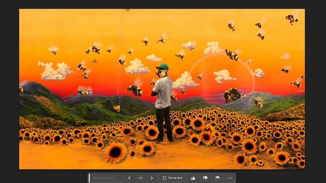 Expanding Song Covers Using Photoshop Generative Fill смотреть онлайн
